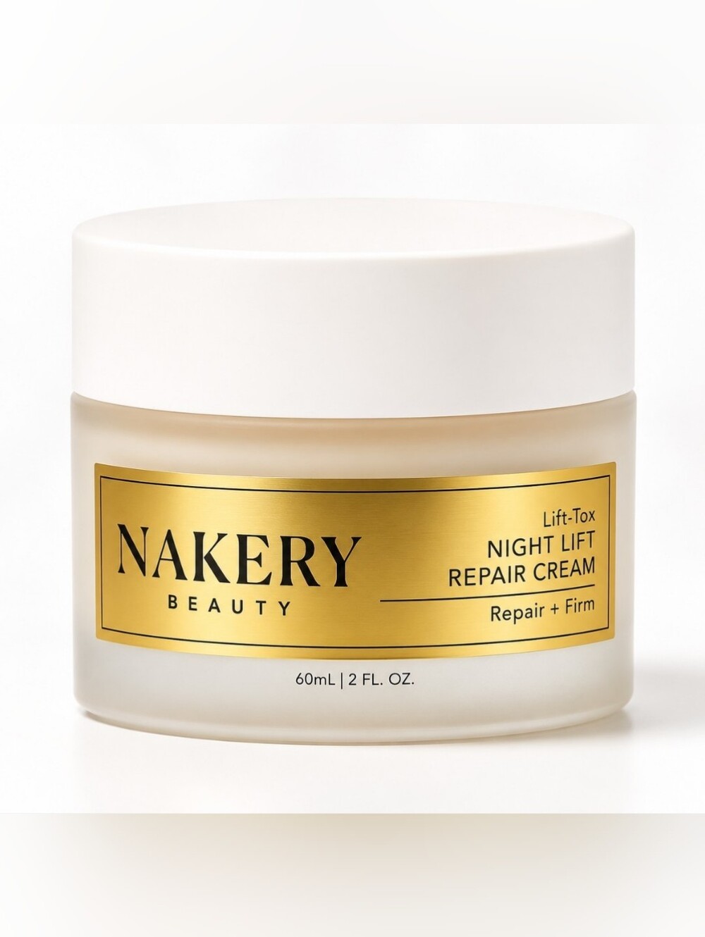 Nakery Beauty Lift-Tox Night Lift Repair Cream 2 oz / 60 mL NIB
